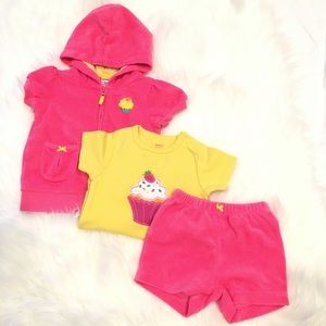 3 Piece Baby Girl Outfit